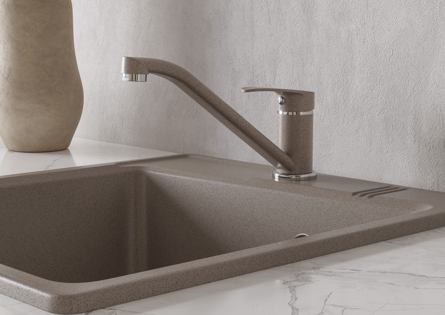 Мойка для кухни  Парма  510x470x175 мм, квадратная, серый шелк