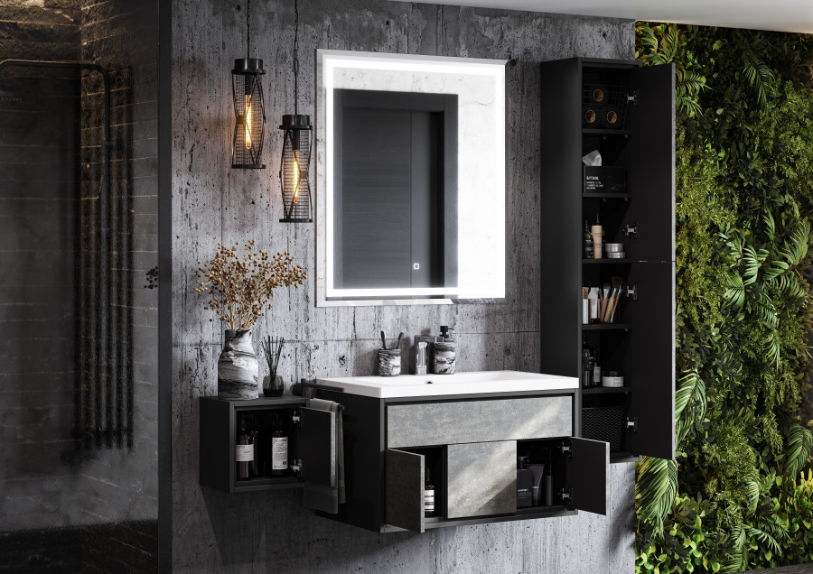 Шкаф-колона УЭЛЬС 30, графит