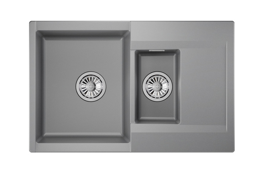 Кухонная мойка GRANULA (7808, АЛЮМИНИУМ)