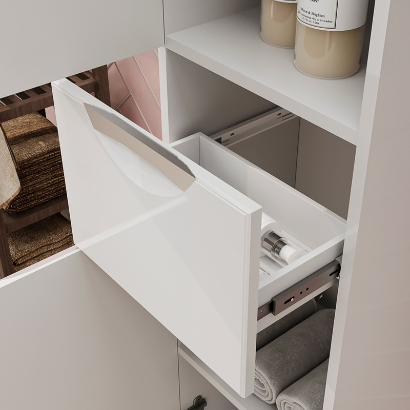 Пенал Adel 35, напольный, белый, VOLNA