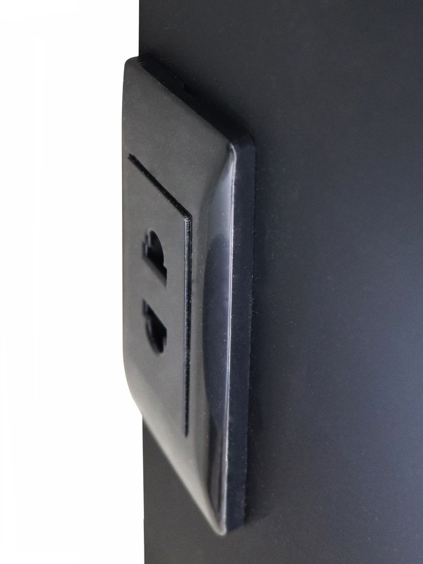 Зеркало-шкаф Elmage black LED 450х800