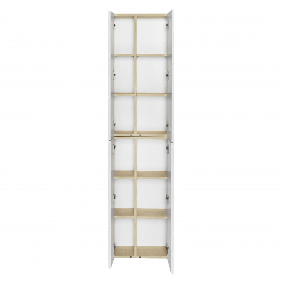 Шкаф МИШЕЛЬ 43, подвесной, дуб эндгрейн, белый