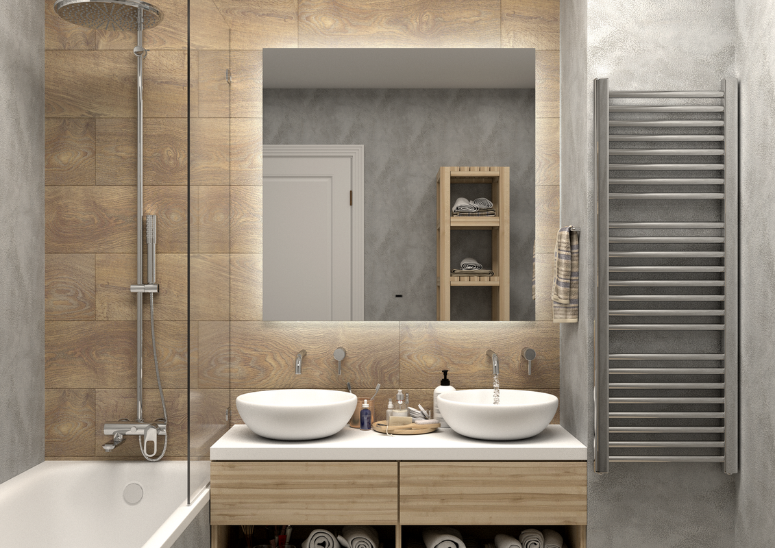 Зеркало Trezhe Led 1000х1000 бесконтактный сенсор