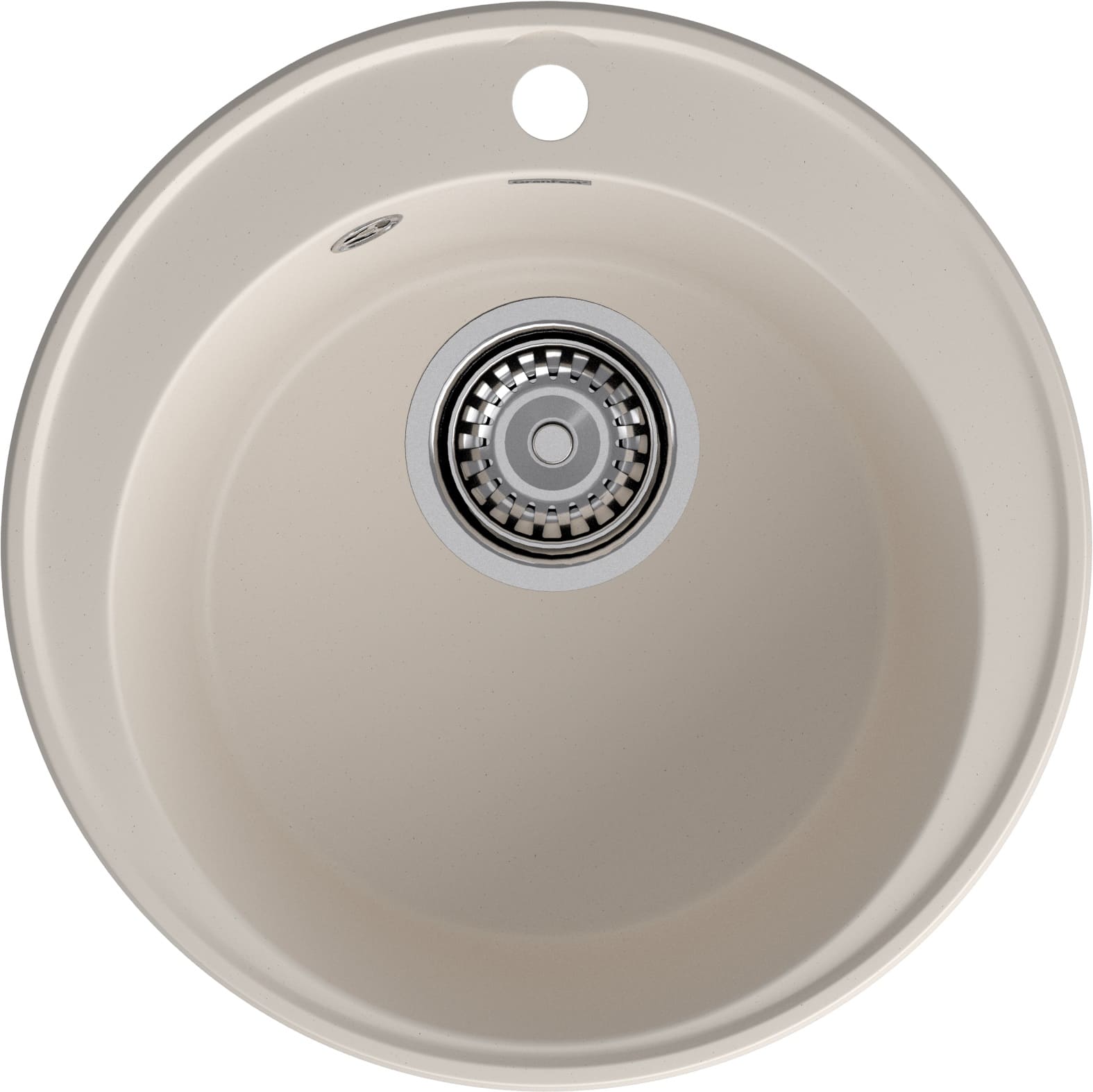 GranFest QUARZ (ECO-08) Мойка чаша D=480мм (белый)