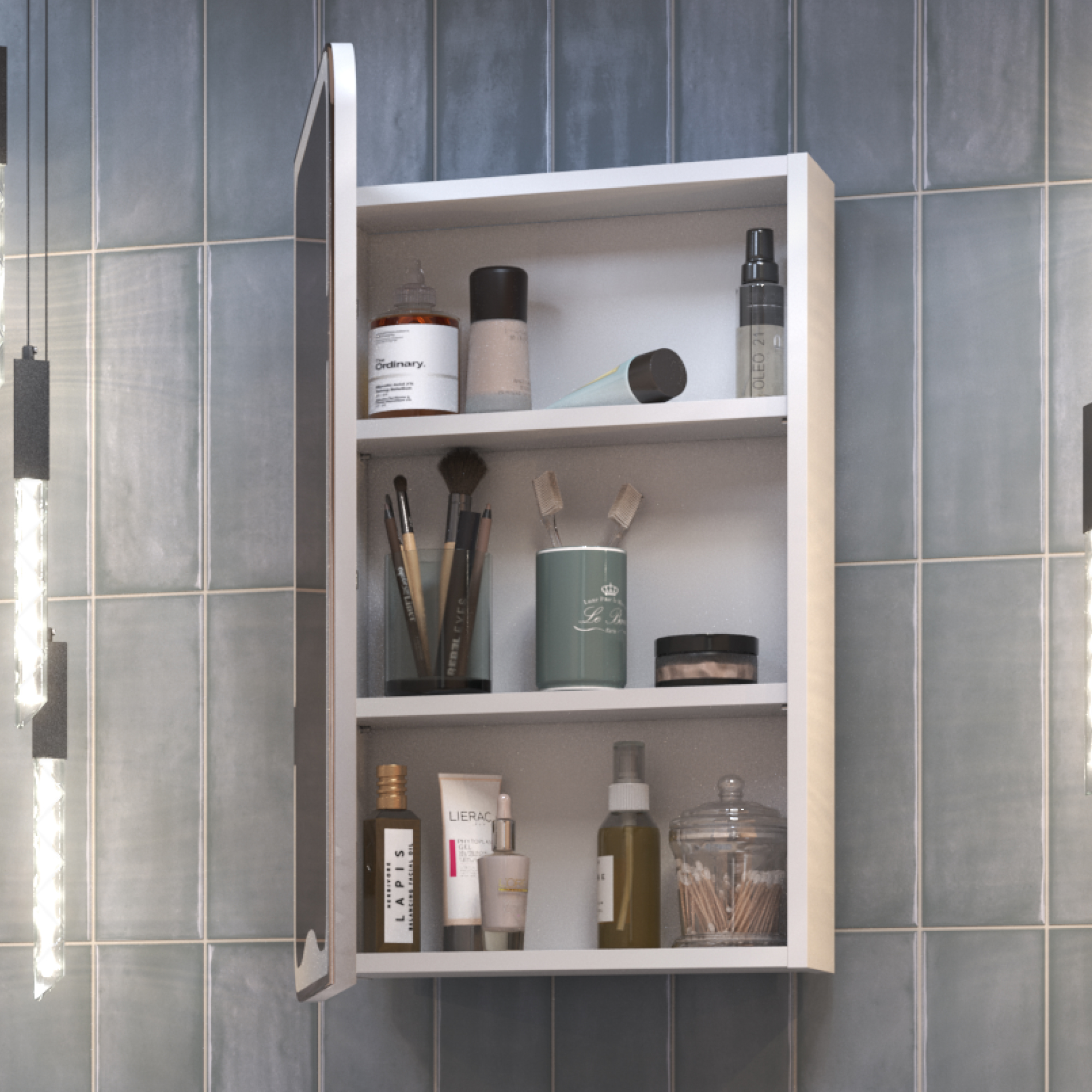 Зеркальный шкаф VIGO Callao 45 подвесной белый (zsh.CAL.45)