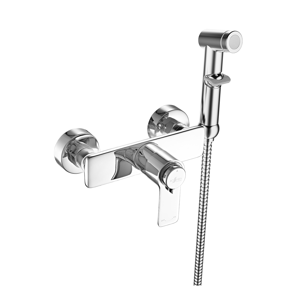 RS5 Смеситель для биде, гигиен.душ на стену, Терм, хром, ROS, RS50-52