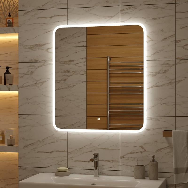 Зеркало Glamour LED 800x900