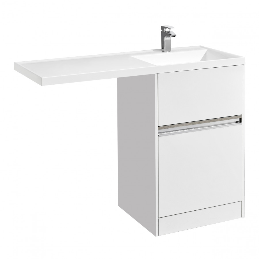 Тумба ЛОНДРИ 120 под с/маш 60, бел. (под раковину ЛОНДРИ 120)