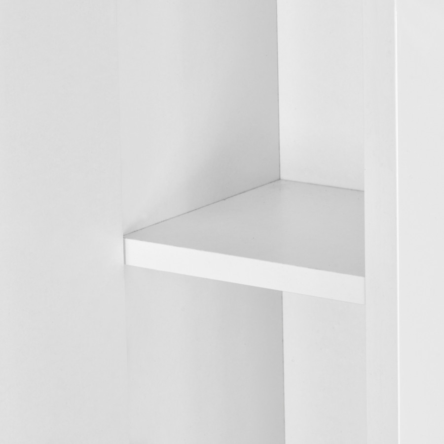 Зеркальный шкаф ПАНДА 50, левый, белый