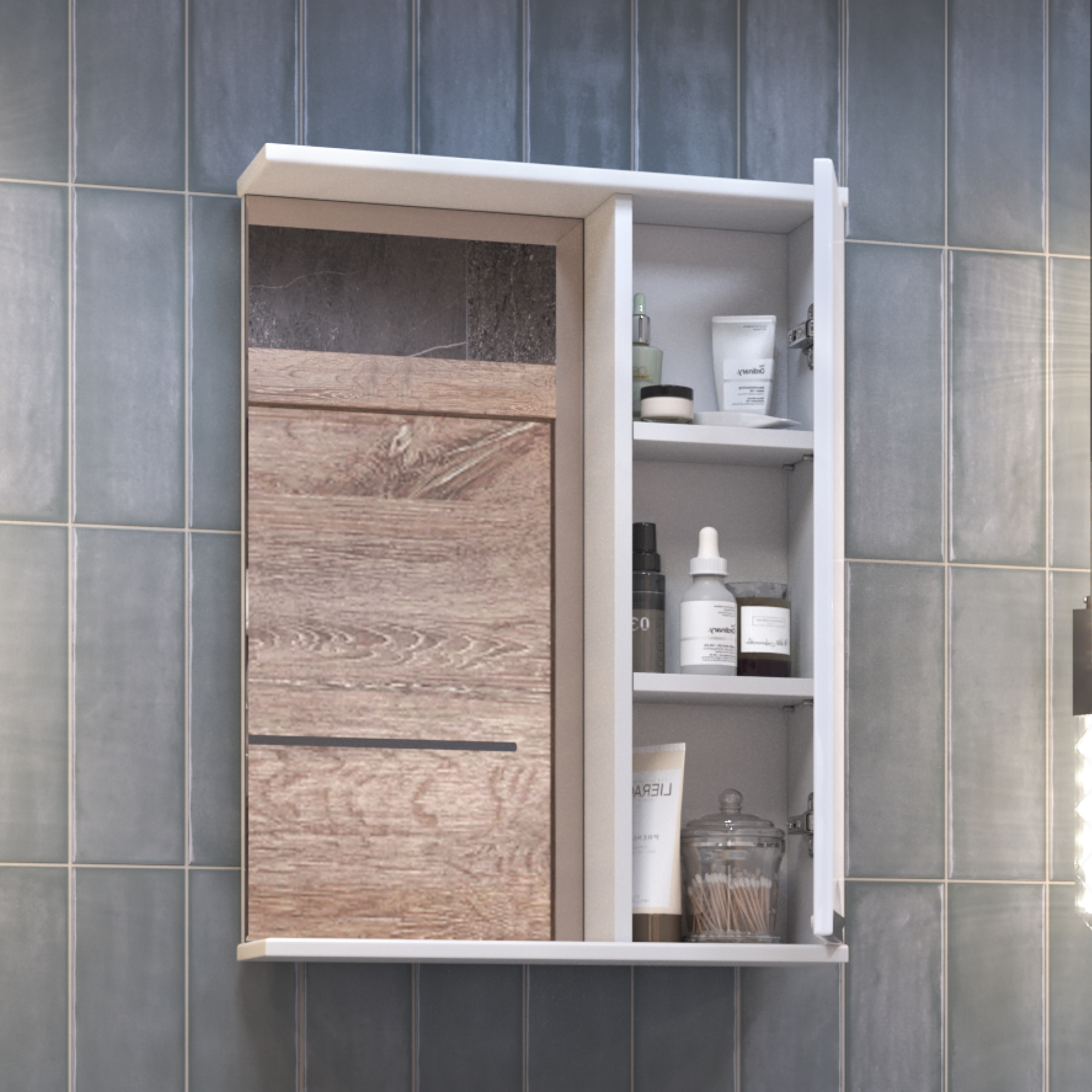 Зеркало со шкафом VIGO Callao 50 подвесное белый (z.CAL.50.R)