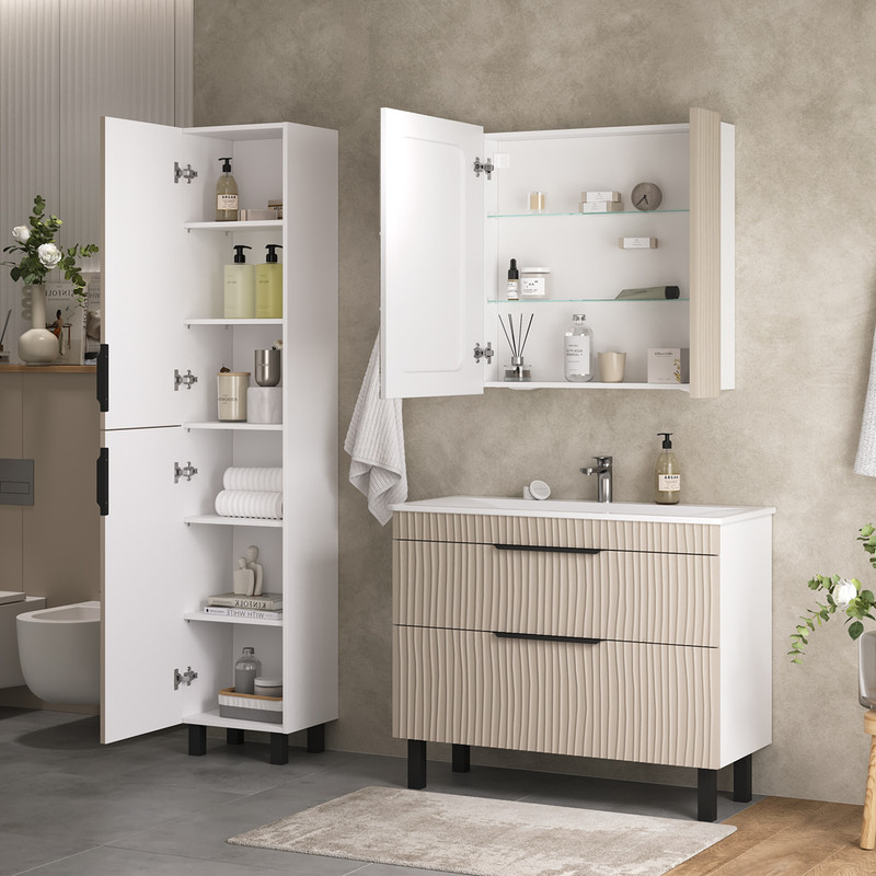 Пенал Лотти/Lotty 40, напольный, латте, VOLNA