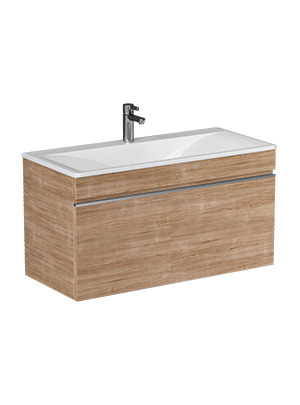 Тумба под раковину VELVEX Pulsus 1000-0-1 (Pulsus) навесная дуб сонома