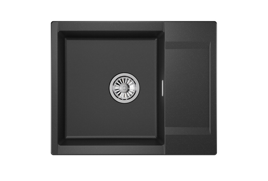 Кухонная мойка GRANULA (6202, ЧЕРНЫЙ)