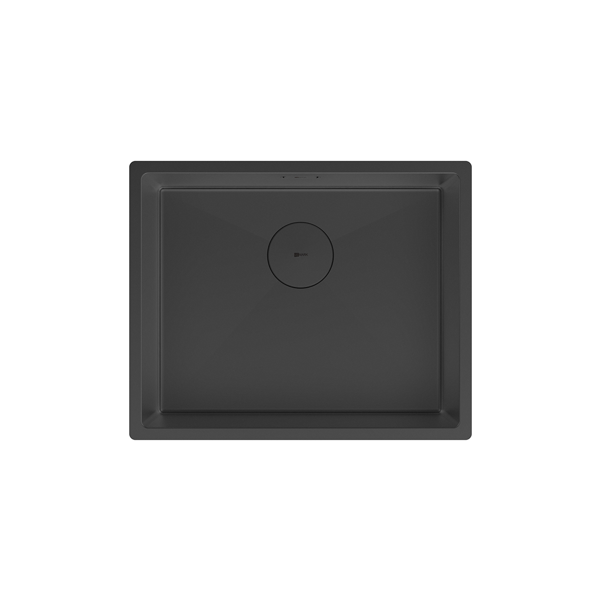 Кухонная мойка Lemark OLANGA 540 прямоугольная из нержавеющей стали цвет Черный матовый