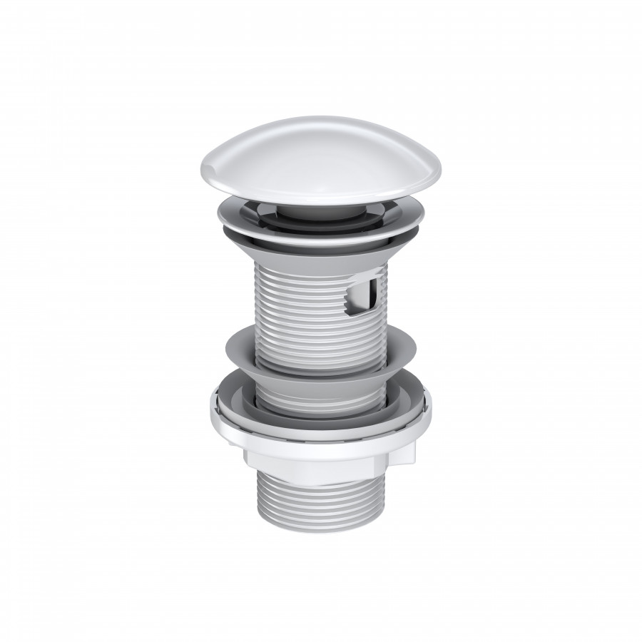 Донный клапан керамический с отв.перел., САНТЕК