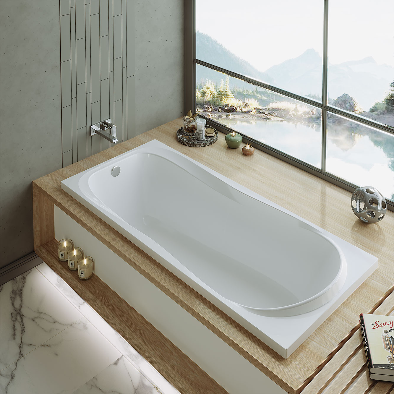 Ванна акриловая ALEX BAITLER SAIMA 150*70 белая