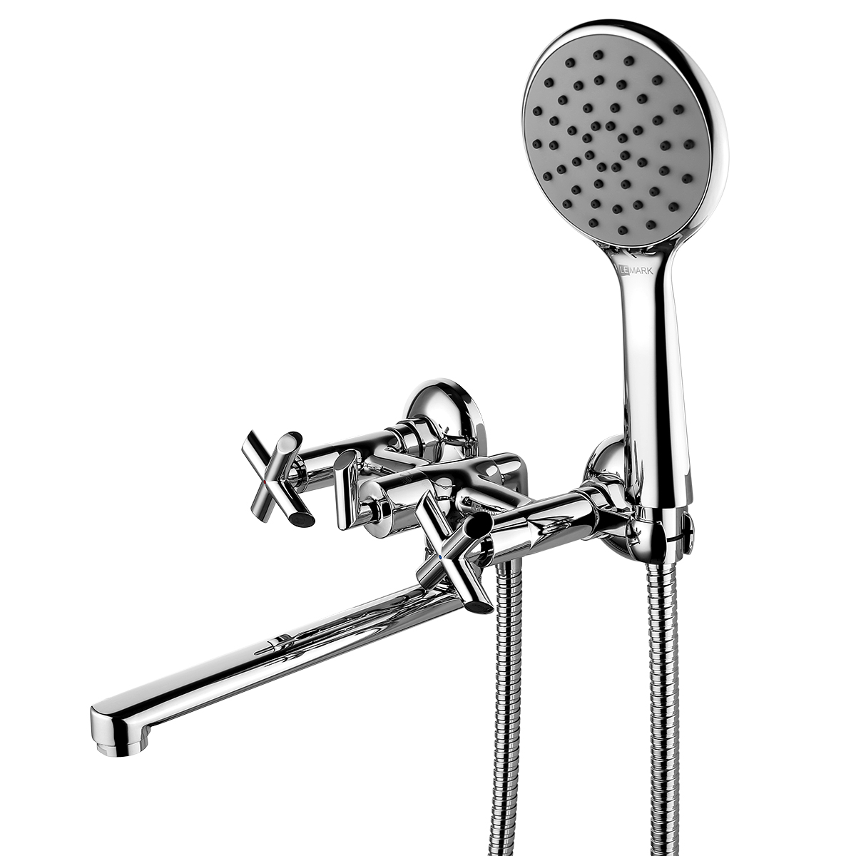 Practica Смеситель для ванны с плоским повортным изливом 200мм, хром, LM, LM7513C