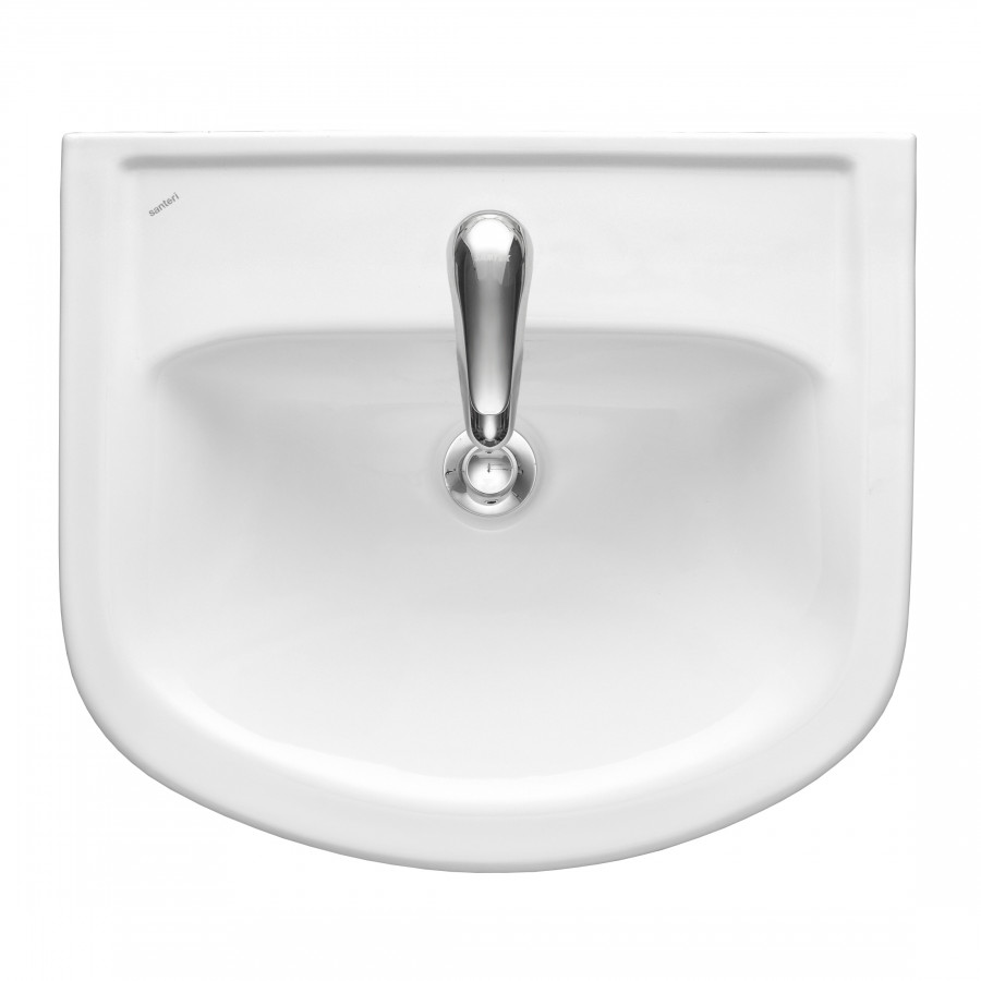 Умывальник на мебель Акватон, 50 см. с обрамлением перелива. SANTERI