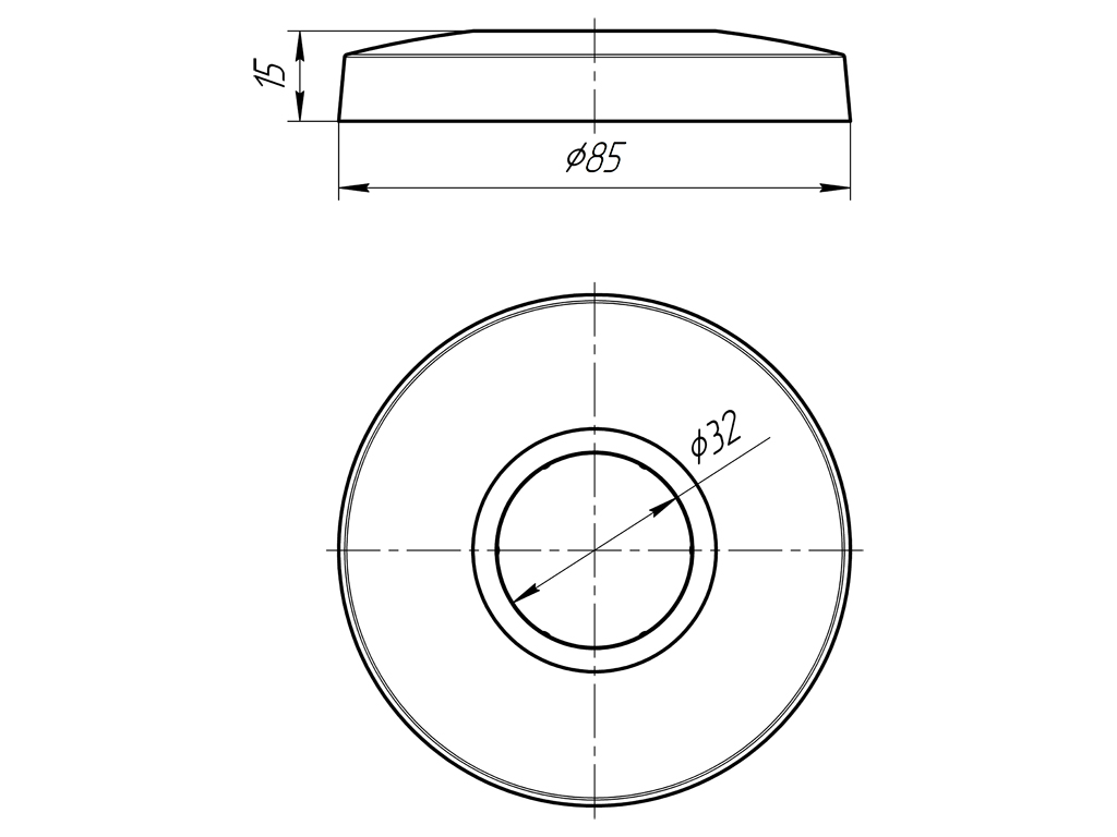 Розетка для сифона Анипласт M413 32