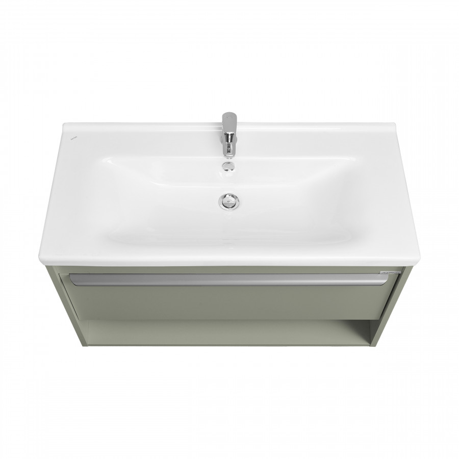 Тумба-умывальник ХОУП 100, 1 ящ., подвесная, хаки (под раковину МИРАНДА 100)