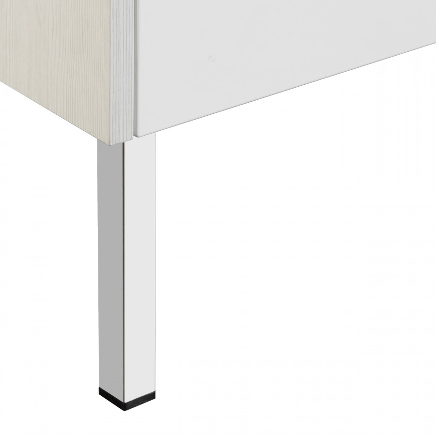 Тумба ЙОРК 60, белая, выбеленное дерево (под раковину ТИГОДА 60)