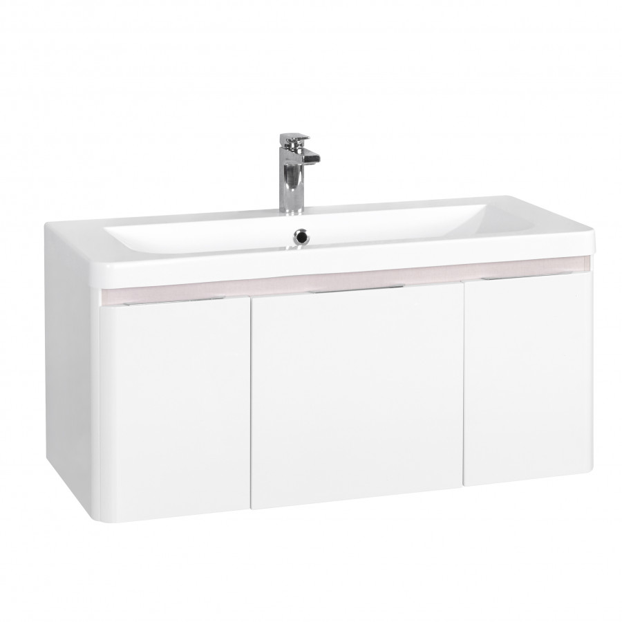 Тумба ШЕРИЛЛ 105, подвесная, белая (под раковину ШЕРИЛЛ 105)