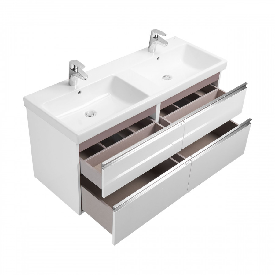 THE GAP модуль для раковины 1200, 1170x453x515, с 4 ящиками в цвете белый глянец