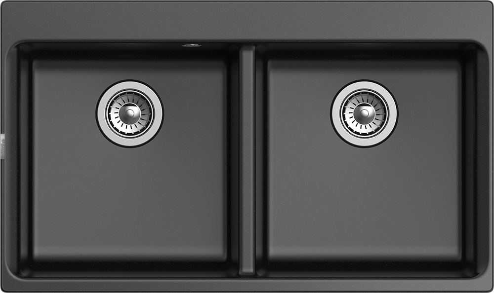 RIVELATO Мойка AXEL 90-2D  2-чаши 870*520мм nero арт.