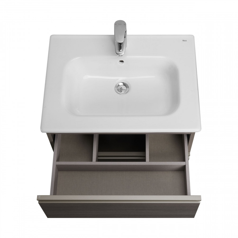 Тумба под раковину Roca The Gap 60 городской дуб 2 ящика