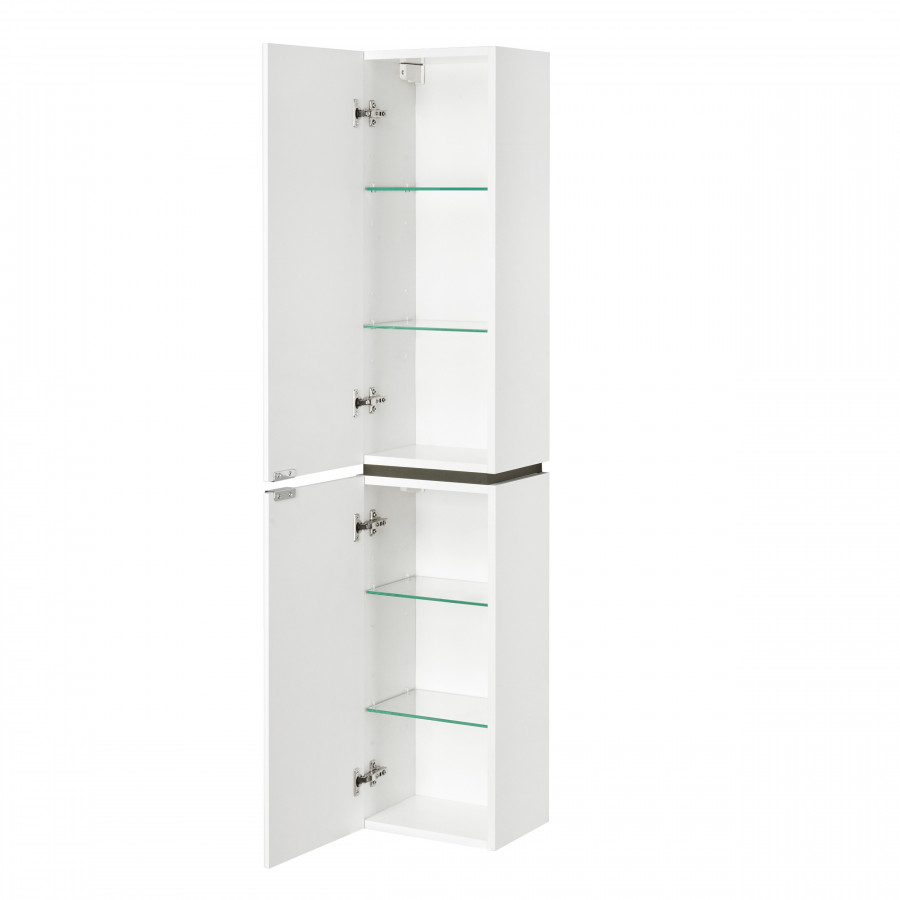 Шкаф-колонна СКАЙ 30, подвесная, левая, белая