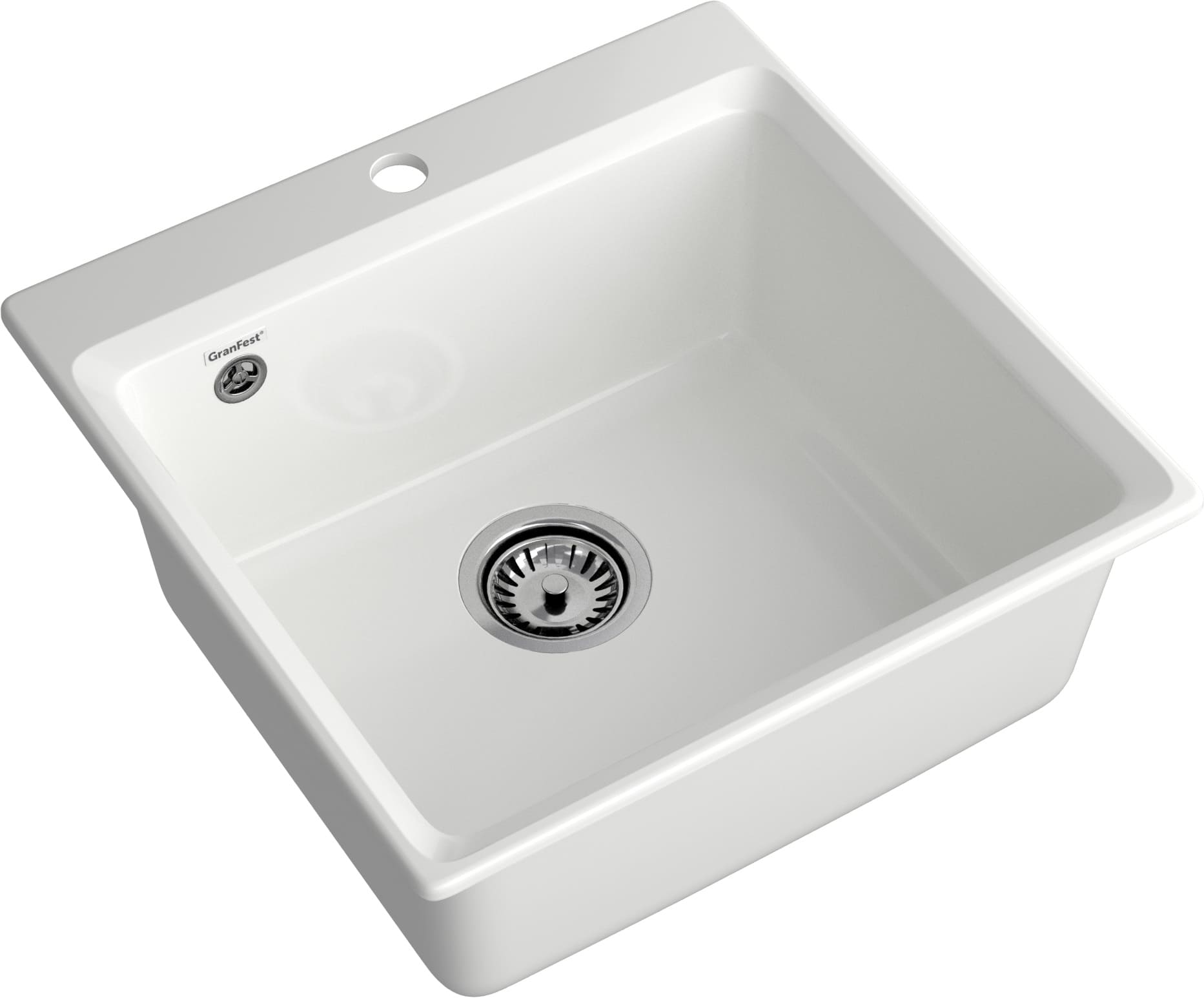 GRANFEST Мойка композит LEVEL, GF-LV-510, чаша 510*500, иней