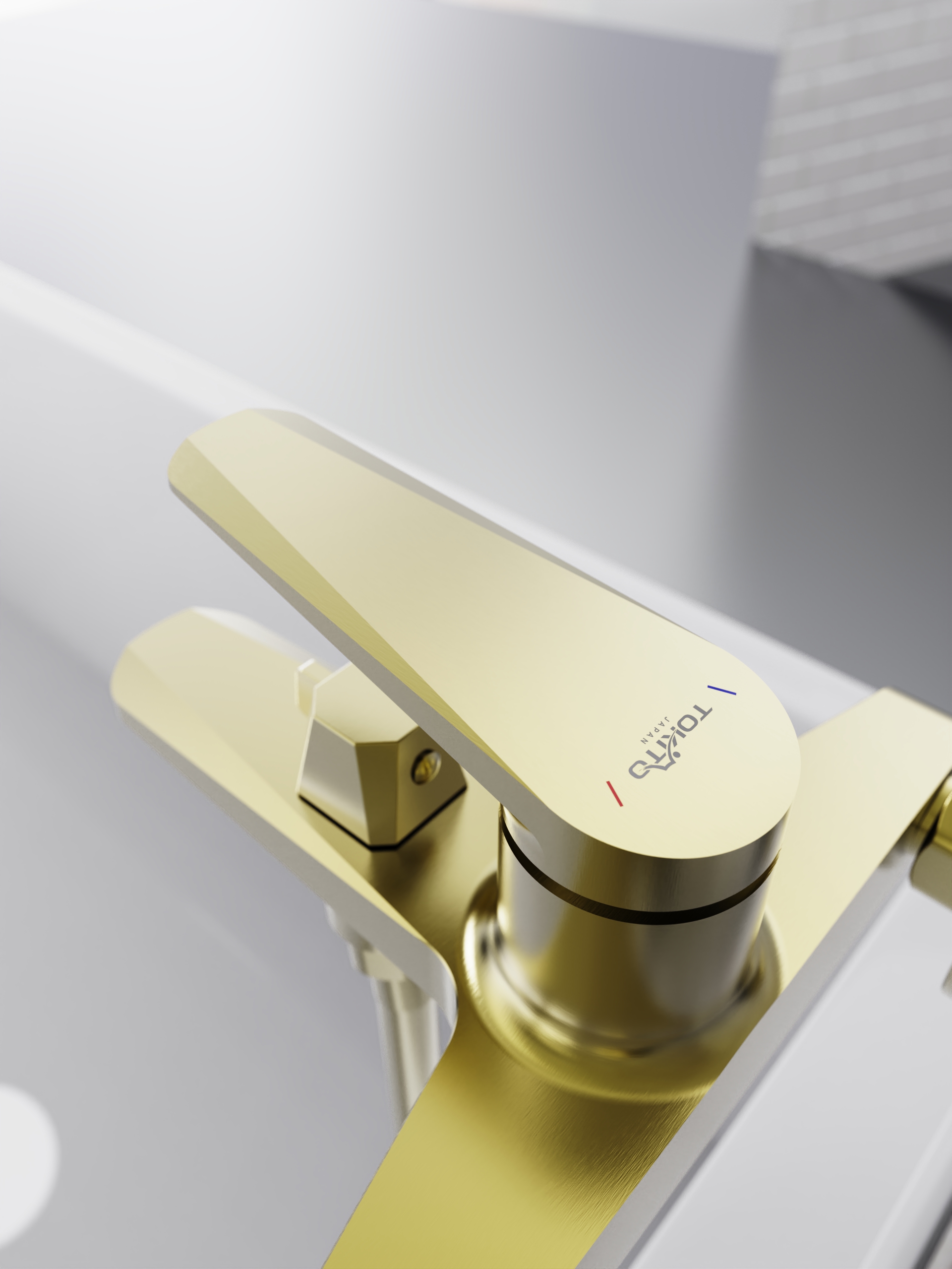 Смеситель для ванны TOKITO KIN брашированное золото (TOK-KIN-1014)