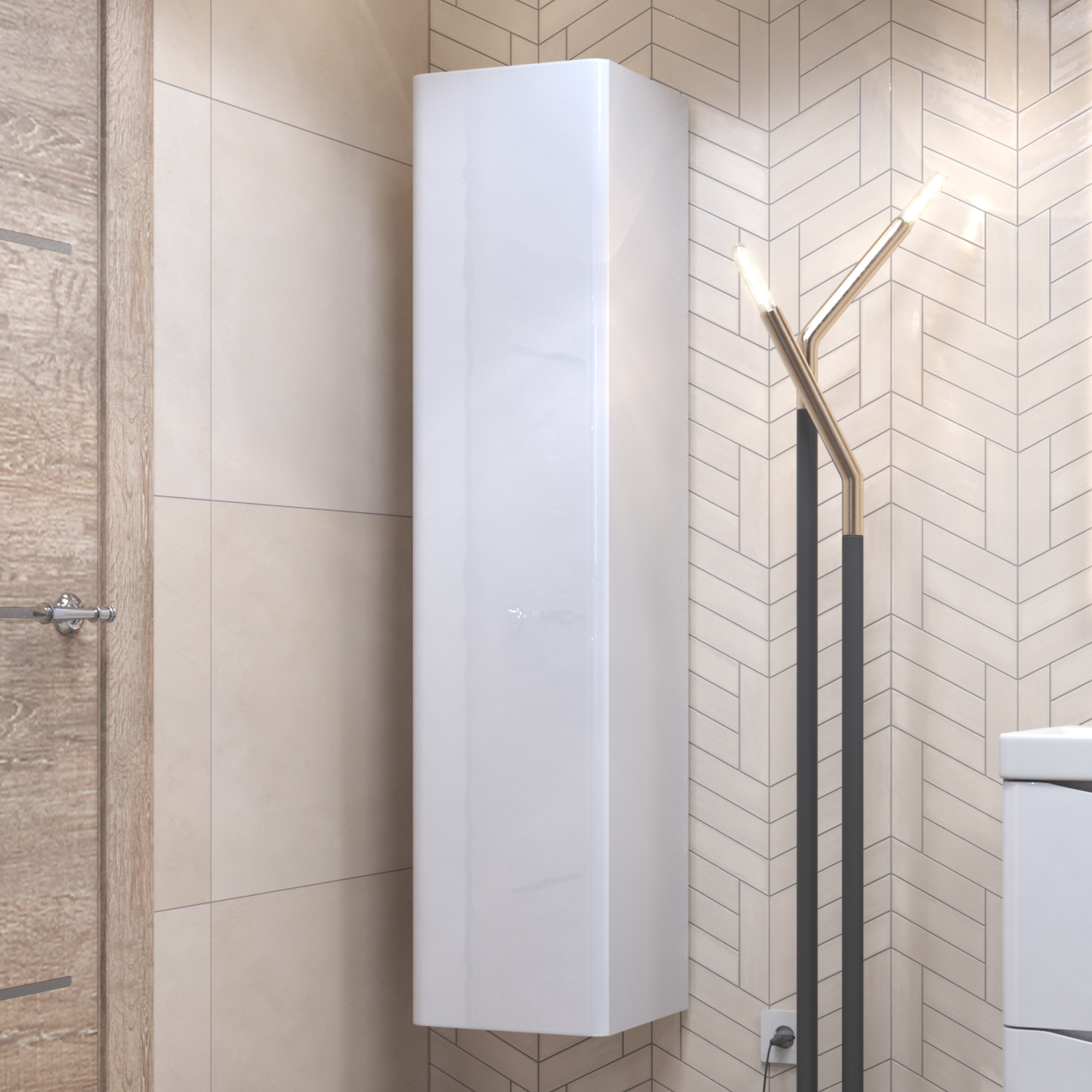 Шкаф VIGO Glem 35 подвесной белый (pp.GLE.35)