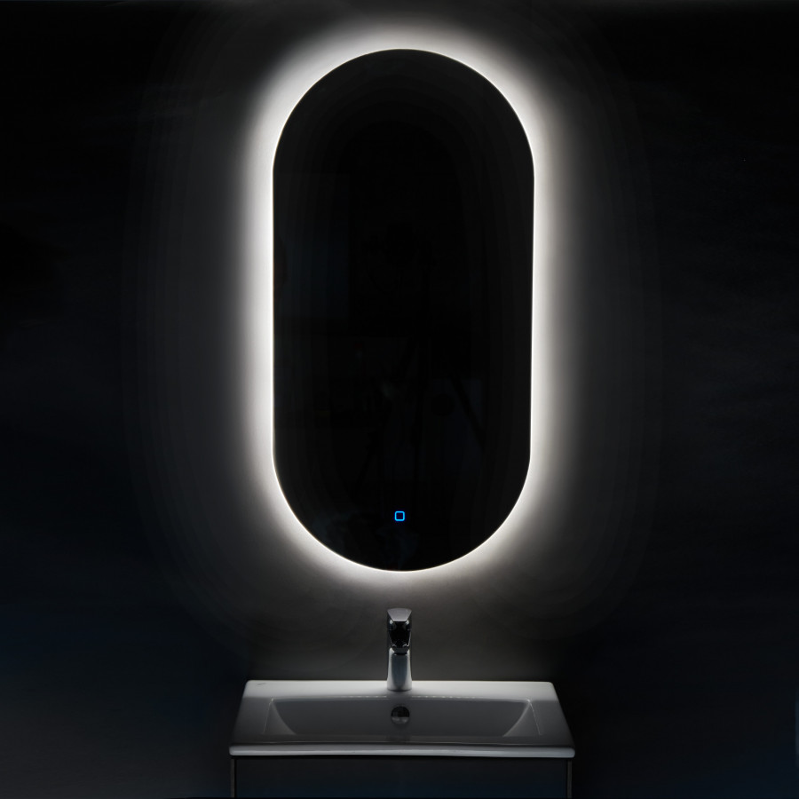 Зеркало АЛЬТО 110х60, овальное, с подсветкой
