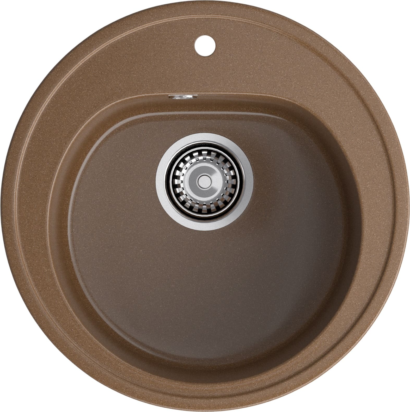 GRANFEST Мойка композит RONDO GF-R--510  D=510мм  терракот  арт.GF-