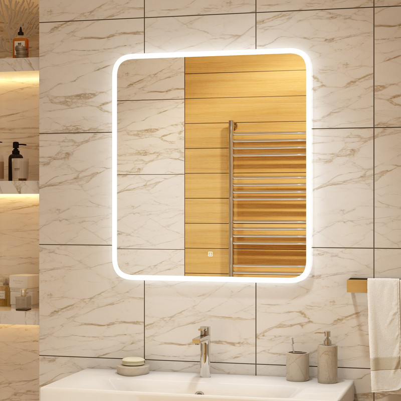 Зеркало Glamour LED 800x900