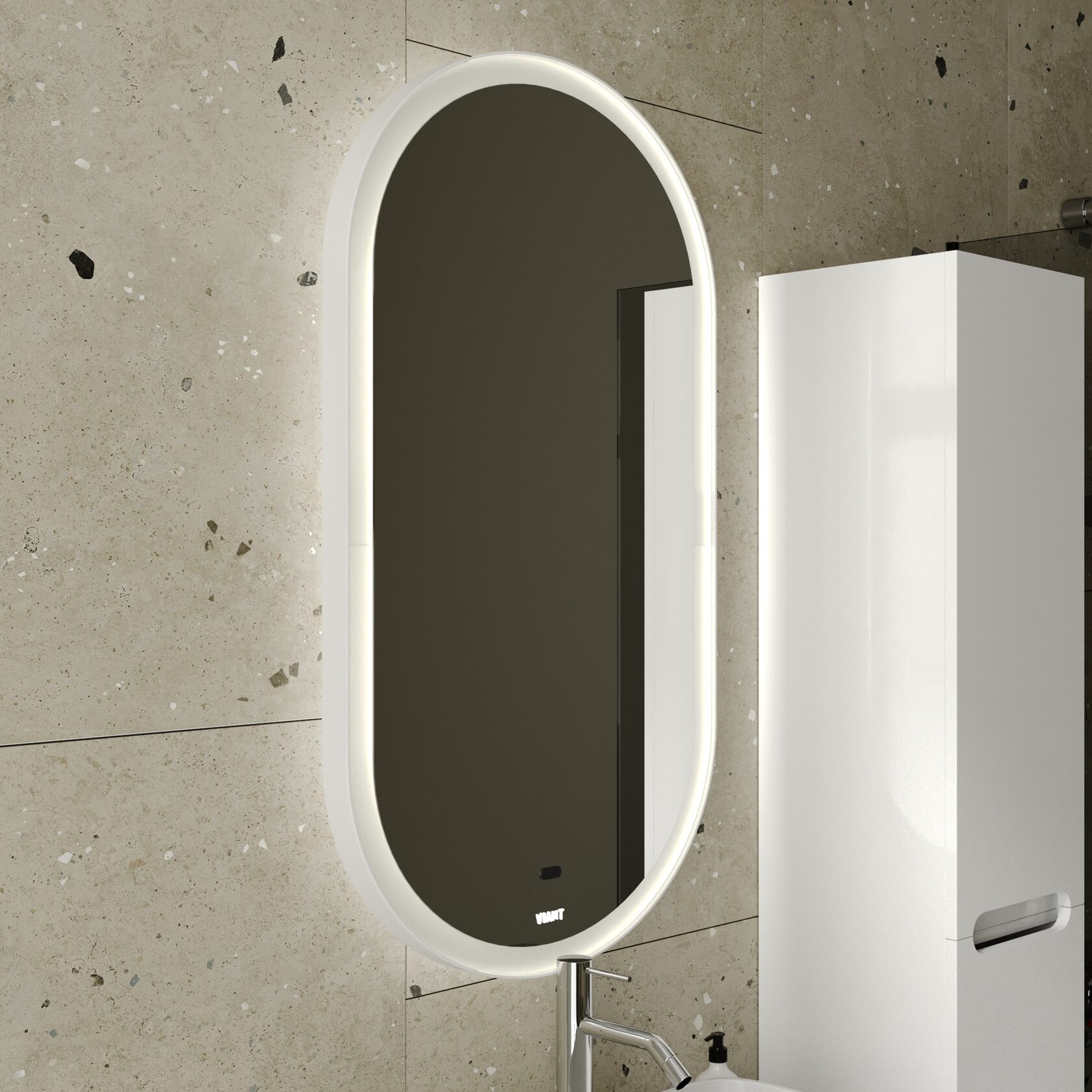 Зеркало VIANT МАРСЕЛЬ с подсветкой 65х100 (VMAR65100-ZLED)