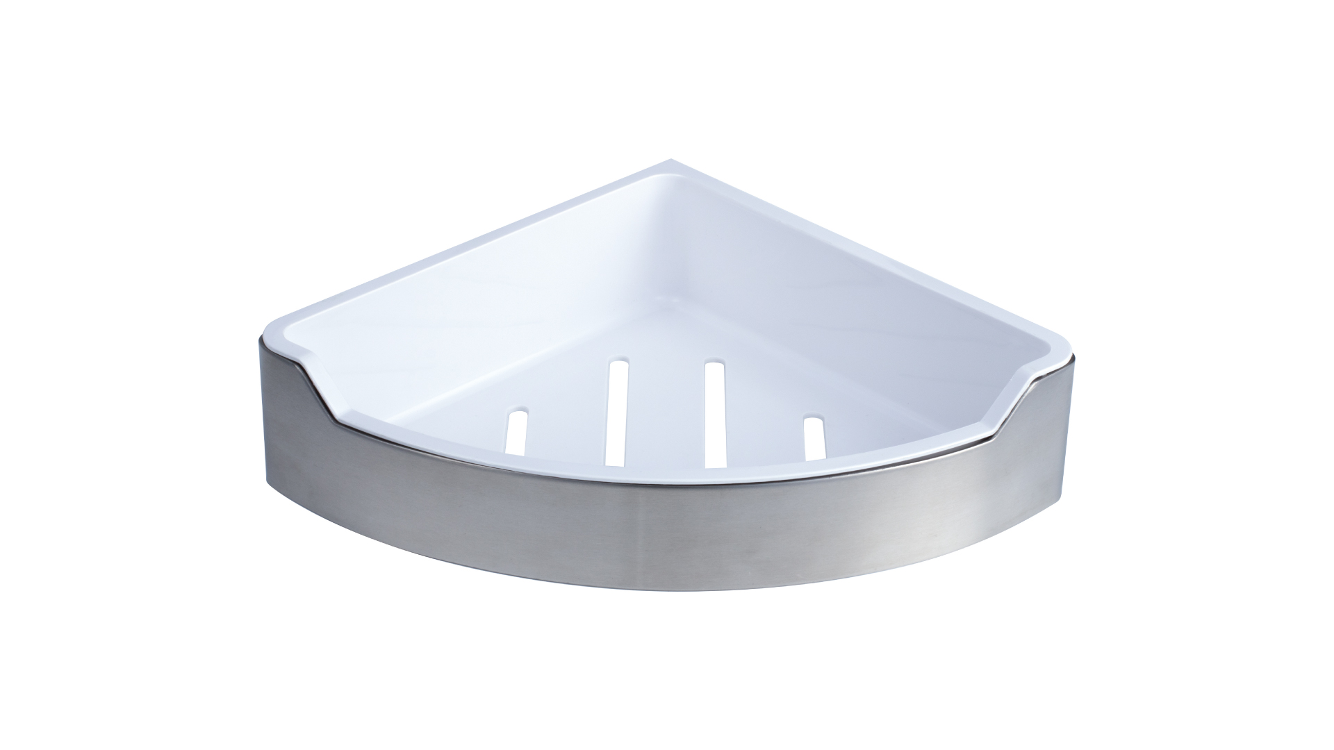 Полка угловая одноэтажная с пластиковой вставкой FIXSEN HOTEL (FX-31003D)