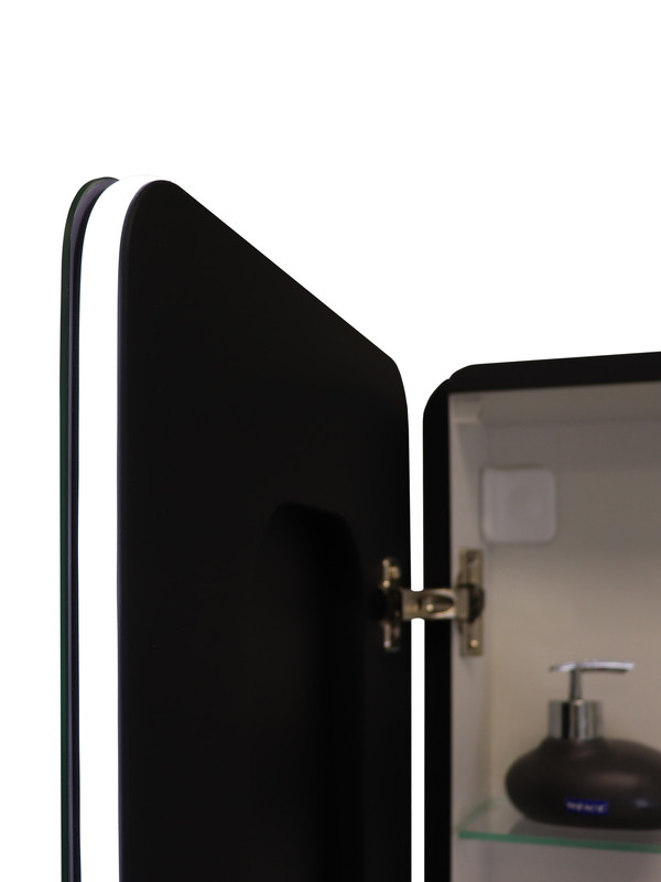 Зеркало-шкаф Eltoro black LED 360х1560