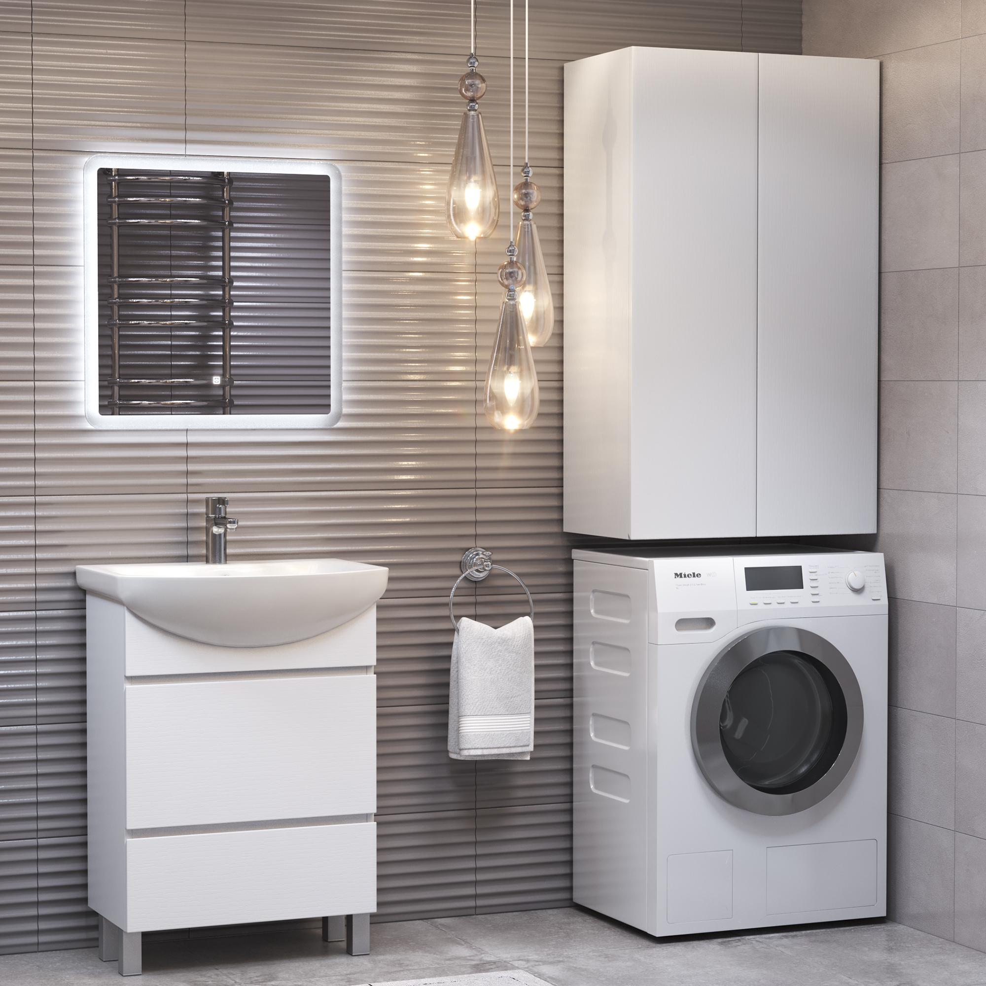 Шкаф VIGO Wing 64 подвесной белый (sh.WIN.64.2D белый)