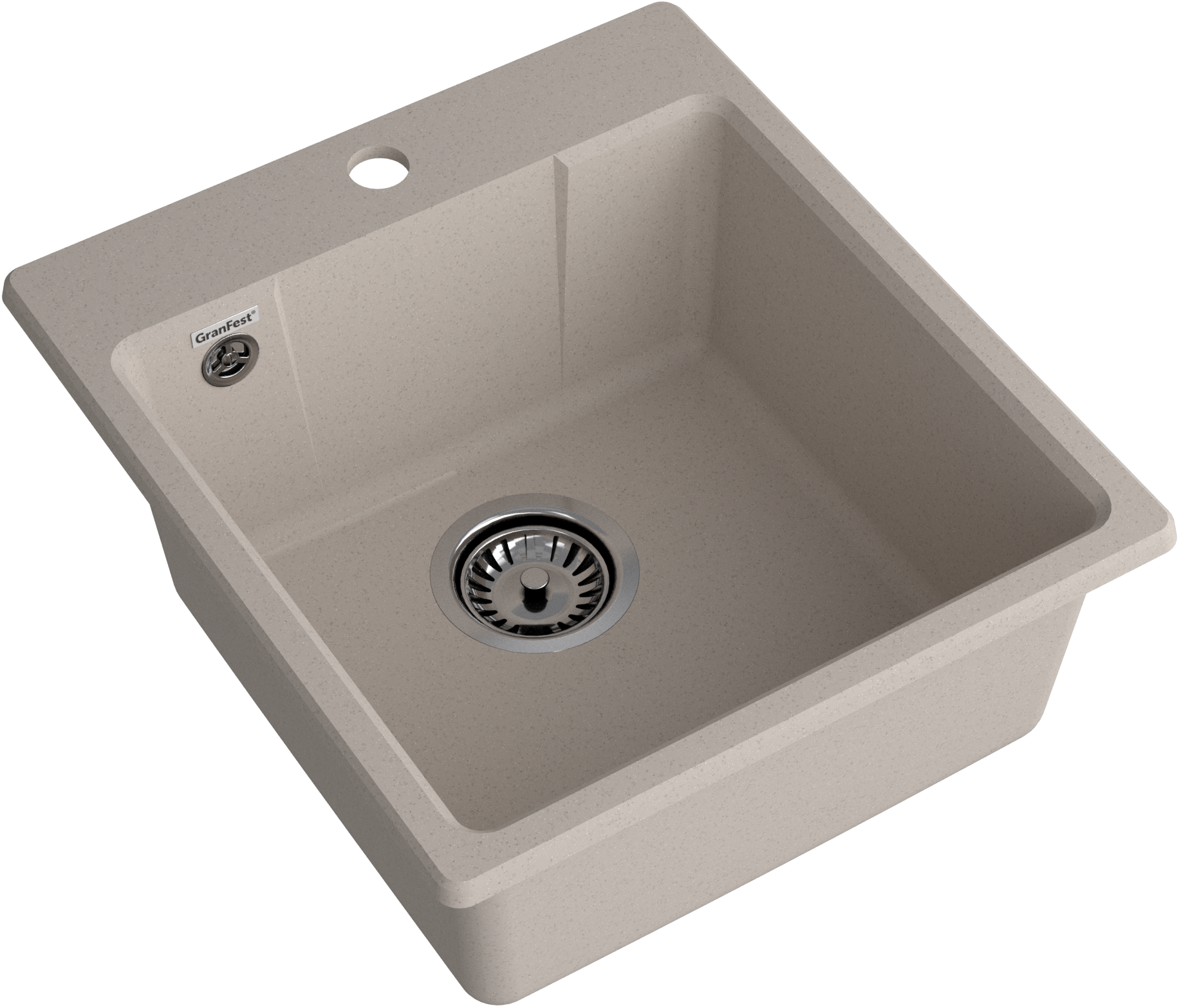 GRANFEST Мойка URBAN 644  1-чаша 440*490мм песочный арт.GF-UR-
