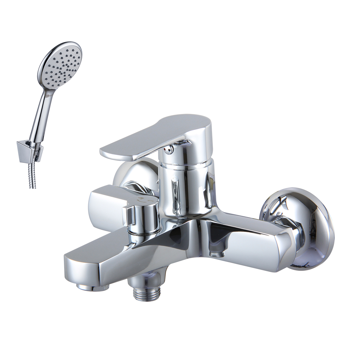 Plus_Grace Смеситель для ванны, монолит.излив 158мм лейка, р/ОД, хром, LM, LM1512C