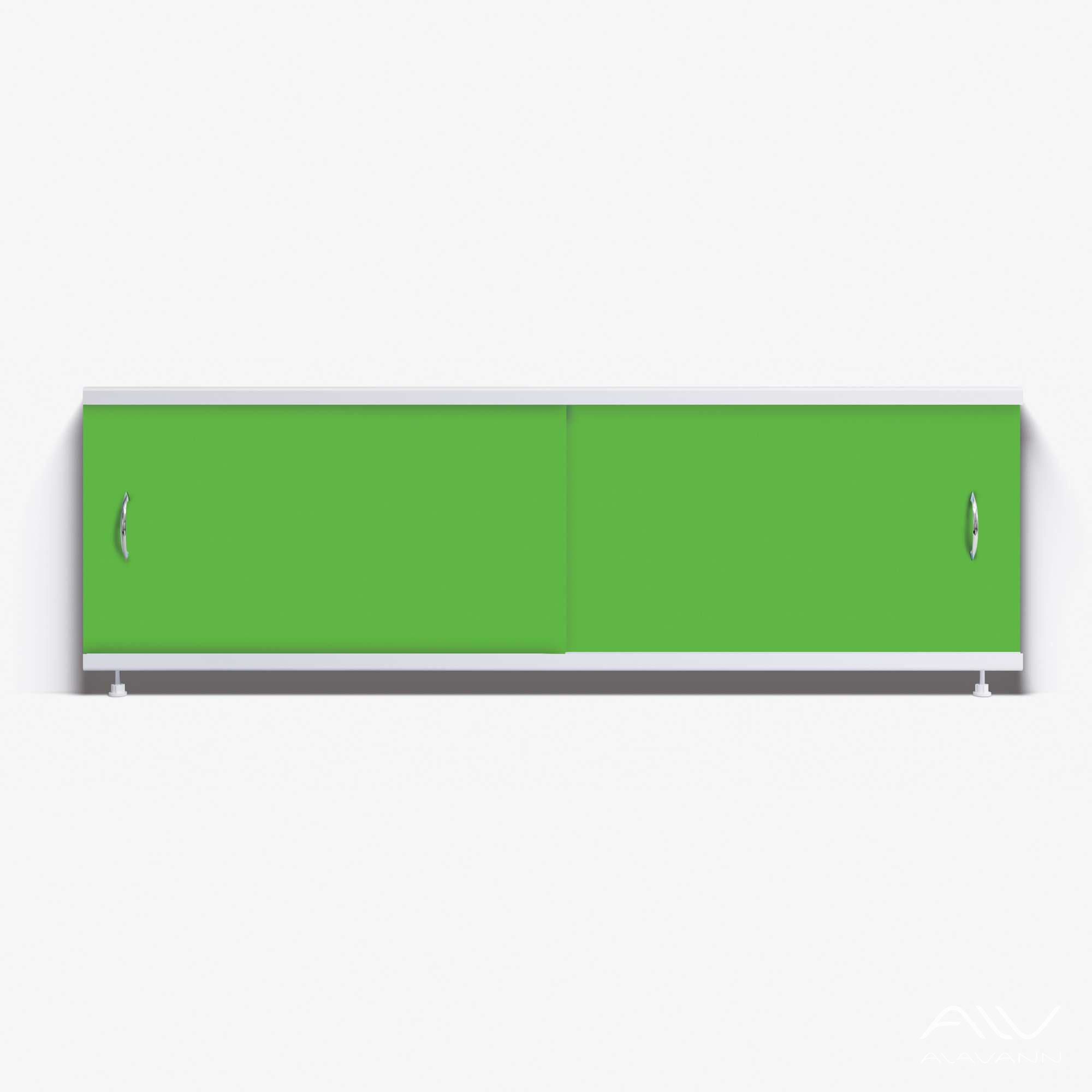 КЛАССИК Экран для ванны 170 см, полистирол,(салатовый-P25), ALAVANN