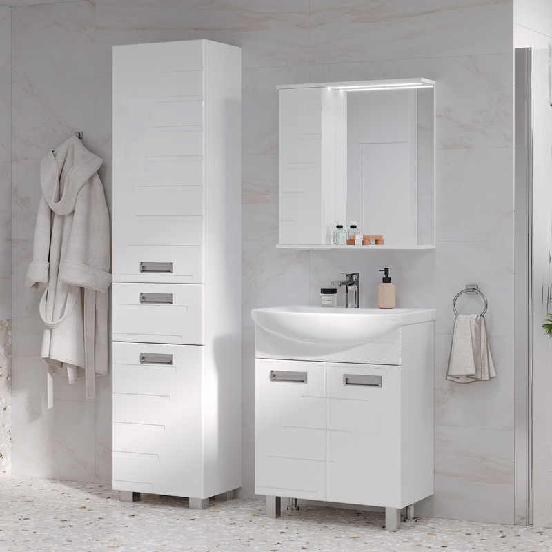 Пенал Джоли/Joli 40, напольный, белый, VOLNA