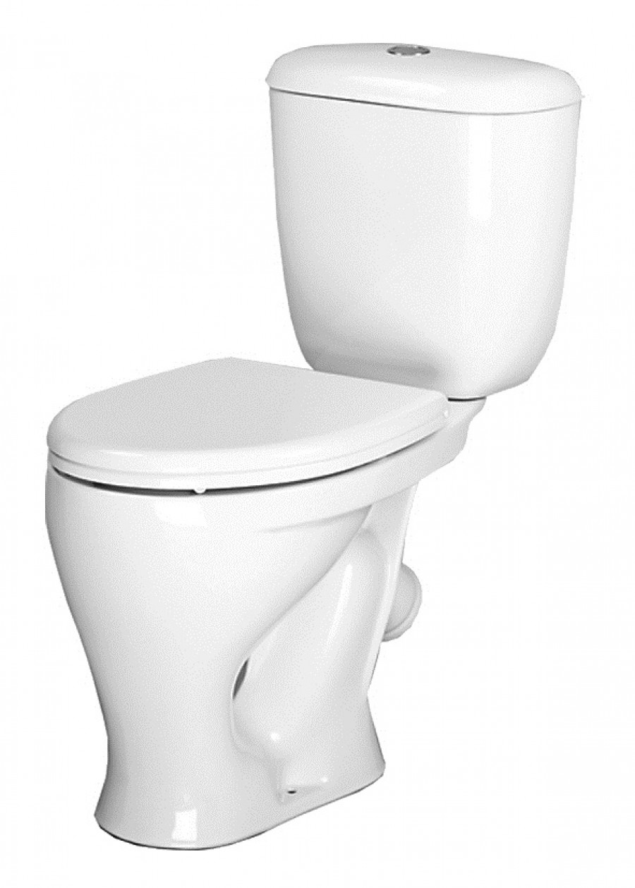 Унитаз-компакт "Воротынский"(комфорт)косой выпуск,с 2-режимн кнопочной арм. и сиденьем