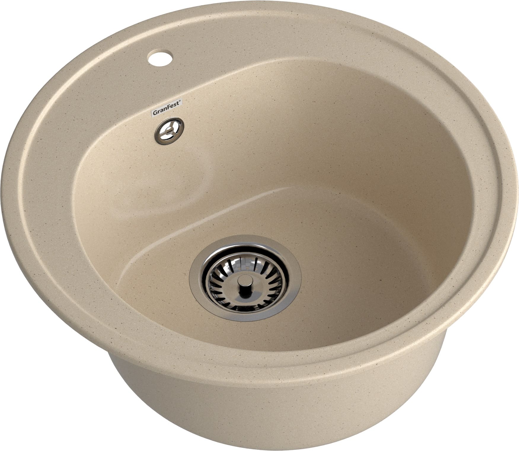 GRANFEST Мойка композит RONDO GF-R--510  D=510мм, кашемир