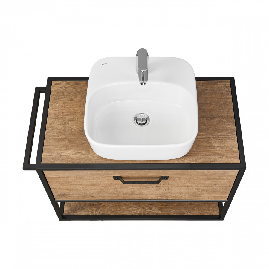 Тумба ЛОФТ ФАБРИК 80, дуб кантри (под раковину ФАБИА 80, VICTORIA-N 80, ОДРИ 42)