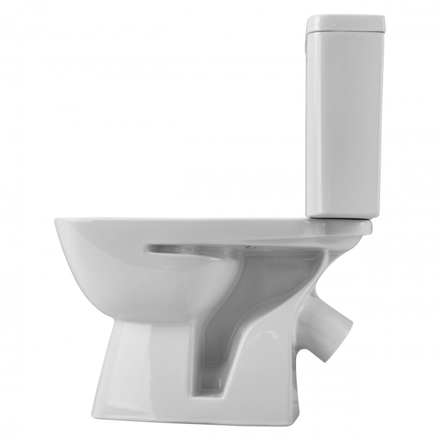 НЕО ЛАЙТ Унитаз-компакт, косой выпуск, 2-х режимная арматура, сиденье дюропласт Soft-close, Clip up.