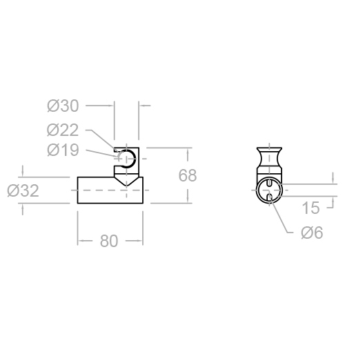 Держатель лейки латунь 372602NC никель брашированный