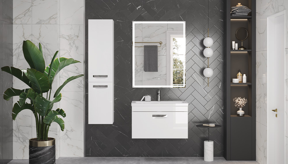 Шкаф VELVEX Estea 350 навесной белый матовый